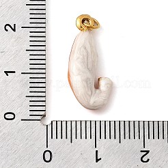 304 Edelstahl-Emaille-Anhänger&nbsp;STAS-B093-33G-06