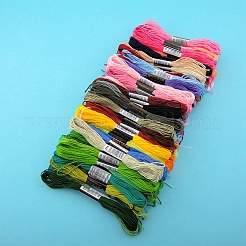 50 Strang 50 Farben 6-fädiges Polycotton-Stickgarn&nbsp;PW-WG50154-01