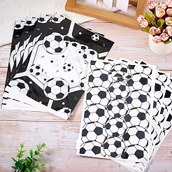 30 Stück 2 Arten von Plastiktüten mit Fußball-Aufdruck und Lochgriffen&nbsp;ABAG-TA0001-80