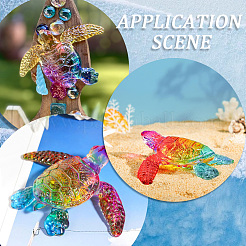 Figurines de tortues de mer en quartz naturel&nbsp;DJEW-WH20006-03