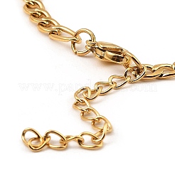 Bracciale a maglie in acciaio inossidabile 201 per donna&nbsp;BJEW-D062-01A