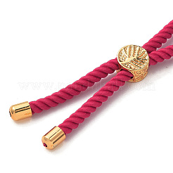 Fabrication de bracelet en corde de coton&nbsp;KK-F758-03G-G