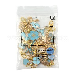 20 pz 20 stili decorazioni pendenti in lega smaltata&nbsp;HJEW-FS00044