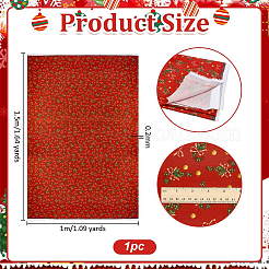 Bedruckter Polyesterstoff mit Weihnachtsmotiv&nbsp;DIY-WH0308-623B