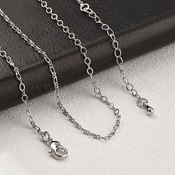 Colliers de chaîne de câble en laiton pour les femmes&nbsp;NJEW-D302-20P