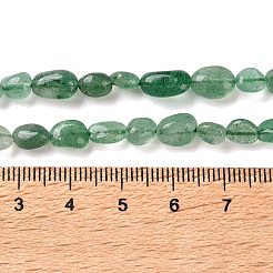 Perles vertes naturelles quartz fraise brins&nbsp;G-C268-A01-6x8mm