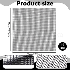 10 Stück quadratisches Fasernetzgewebe&nbsp;DIY-BC0016-184