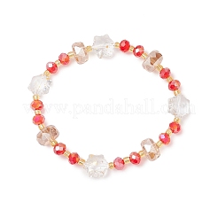 3 bracelet extensible en perles de verre pour femme&nbsp;BJEW-MZ00191