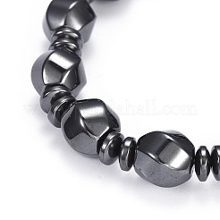 Elastische Armbänder aus synthetischem magnetischem Hämatit&nbsp;BJEW-F382-02