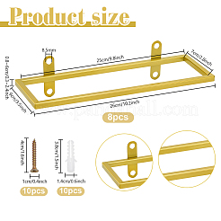 8 Beutel Wandständer aus Eisen für Ornamente&nbsp;ODIS-PH0009-28