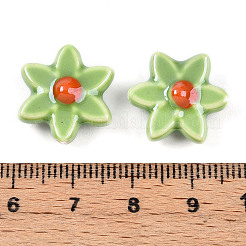 Colliers de perles en porcelaine émaillée&nbsp;PORC-N008-10D