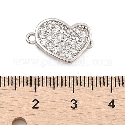 Messingmikropavé mit klaren Zirkonia-Kastenverschlüssen&nbsp;KK-C075-14P