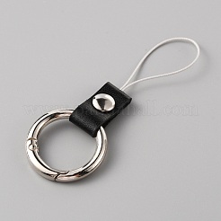 Handy-Fingerringe aus Leder und Zinklegierung&nbsp;AJEW-WH0307-53B