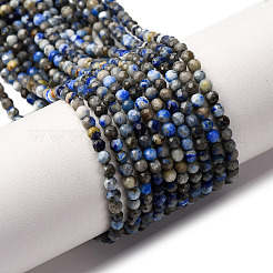 Chapelets de perles en lapis-lazuli naturel&nbsp;G-L629-B01-2mm-03
