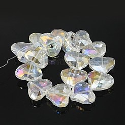 Perles en verre electroplate&nbsp;X-EGLA-E004-09