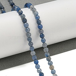 Fili di perline di avventurina blu naturale tinte e riscaldate&nbsp;G-E571-A10-04