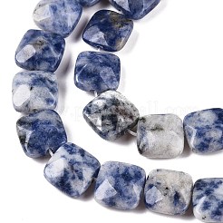 Natürliche blaue Fleck Jaspis Perlen Stränge&nbsp;G-T138-172
