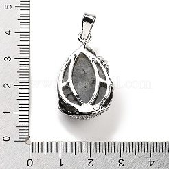 Natürliche Labradorit-Tropfenanhänger&nbsp;G-G112-03P-09