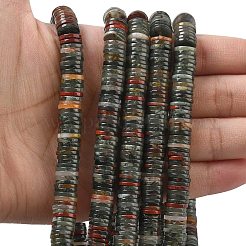 Natürliche afrikanische Heliotrop Perlen Stränge&nbsp;G-G329-B06-8x1mm