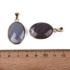 Naturali grigio agata pendenti&nbsp;G-Q606-92G-02