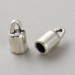 Tibetischer Stil Legierung Endkappen für Kord&nbsp;FIND-WH20023-031AS-13
