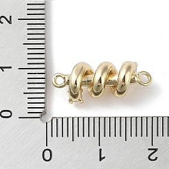 Breloques de connecteur en zircone cubique transparente pavée de laiton&nbsp;KK-G491-45G
