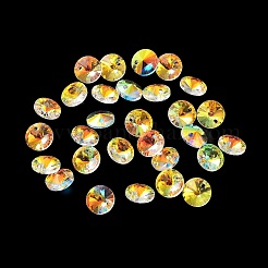 Galvanisieren transparente Glasperlen&nbsp;EGLA-Z002-AB11