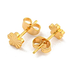 Orecchini a bottone in ottone da donna&nbsp;KK-U006-02G-03