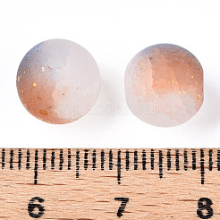 Perline di vetro screpolate con polvere glitterata&nbsp;X1-DGLA-T004-01A