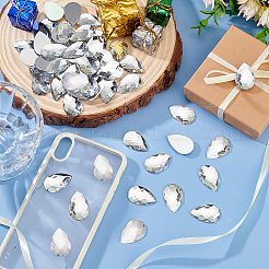 100 Stück Acryl-Strass-Cabochons mit flacher Rückseite&nbsp;TACR-OC0001-10