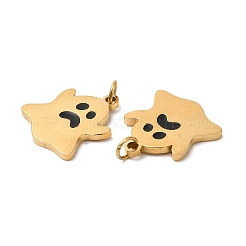 Dijes de acero inoxidable 304 con baño de iones (IP) para Halloween&nbsp;STAS-D066-02G