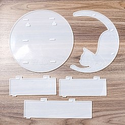 Mondform schwebendes Regal DIY Silhouette Silikonformen Kit&nbsp;DIY-G093-02D