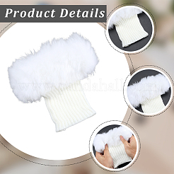 Calcetines de lana y fibra acrílica para cubrir las piernas&nbsp;AJEW-WH20018-149D