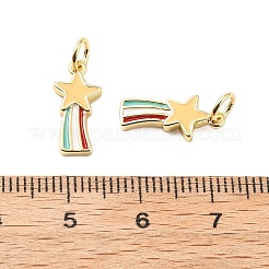 Messing Emaille Anhänger / charms&nbsp;KK-L237-028G-05