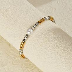 304 Edelstahl-Perlenarmbänder für Damen&nbsp;ED3331