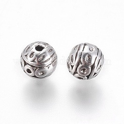 Perles en alliage de zinc de style tibétain&nbsp;X-PALLOY-L230-01AS-RS