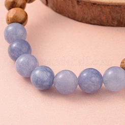 Bracciali di perline di legno rotondo di stirata&nbsp;BJEW-JB02135