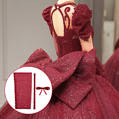 Mesh-Brautkleid-Reißverschluss-Ersatz&nbsp;DIY-WH0496-06C