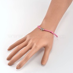 Einstellbar koreanischen gewachst Polyester Schnur Armbänder&nbsp;BJEW-JB02165
