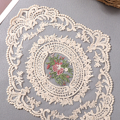 2 set de table en dentelle polyester vintage brodé&nbsp;AJEW-CN0005-09A-01