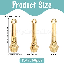 Ciondoli in lega di zinco 60 pz&nbsp;FIND-SC0016-31G