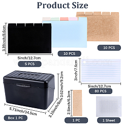 Karteikarten-Box-Set&nbsp;AJEW-CP0008-91B