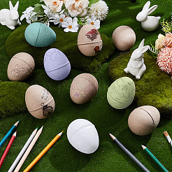 10 Stück DIY-Ostereier aus Zellstoff für Kinder&nbsp;DIY-SP0002-63A
