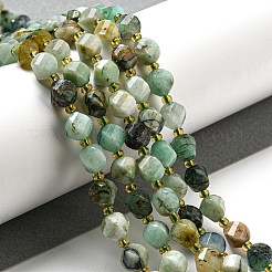 Natürliche Chrysokoll- und Lapislazuli-Perlenstränge&nbsp;G-M443-B03-02