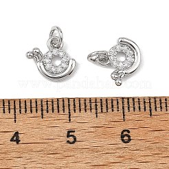 Shegrace Messing-Anhänger mit klaren Zirkonia&nbsp;XGRQ3P102-584P