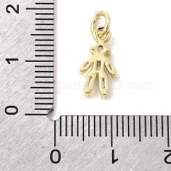 Ciondoli in ottone con pavé di zirconi chiari&nbsp;KK-G554-15G