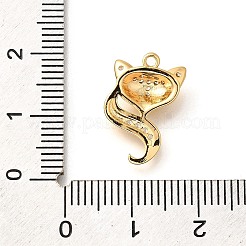 Ottone micro spianare pendenti zirconi&nbsp;KK-K294-22G