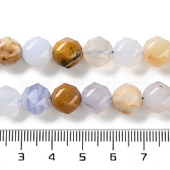 Natürlichen blauen Chalcedon Perlen Stränge&nbsp;G-NH0021-A11-02