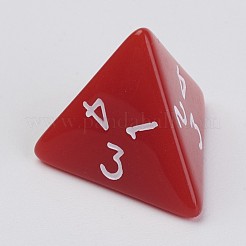 Undurchsichtige Acryl-Würfel sieben-teilige Sets&nbsp;AJEW-WH0008-01G