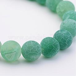 Bracelets de perles extensibles en agate patinée naturelle (teintée)&nbsp;BJEW-JB02513